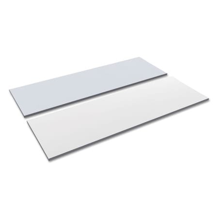 Alera Reversible Laminate Table Top, Rectangle, 71.5w x 23 5/8d, White/Gray ALETT7224WG